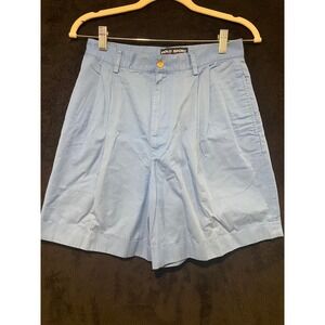 Polo Sport Ralph Lauren Pleated Shorts Casual Blue‎ Size 8 Spot flaw